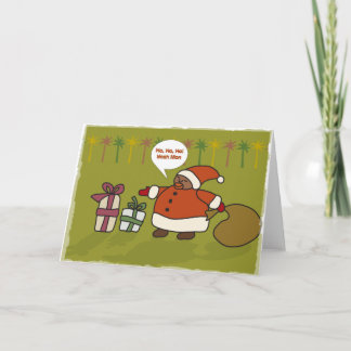 Rasta Santa Holiday Card