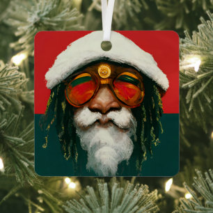 Rasta Santa I Ornament