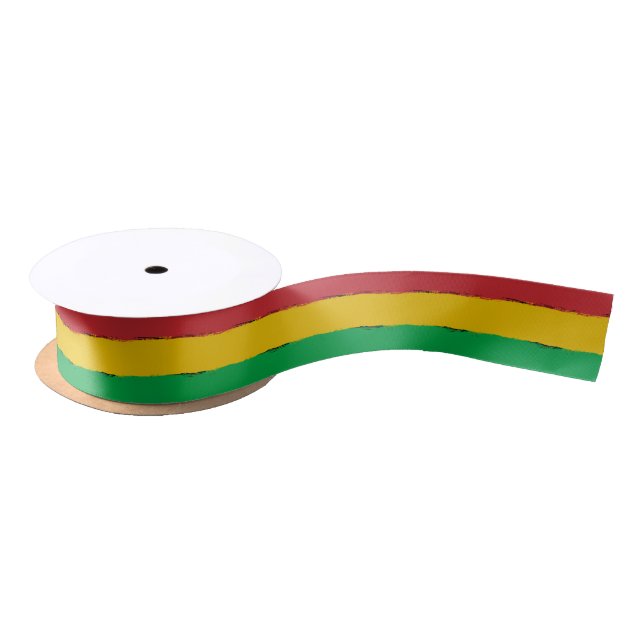 Rasta Satin Ribbon (Spool)