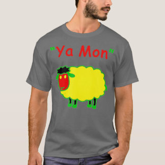 Rasta Sheep Ya Mon Funny  T-Shirt