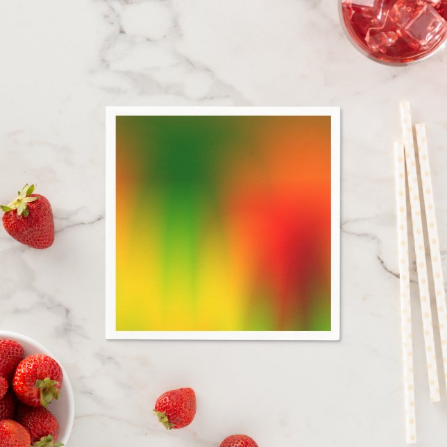 Rasta Splash of Colour Napkin (Insitu)
