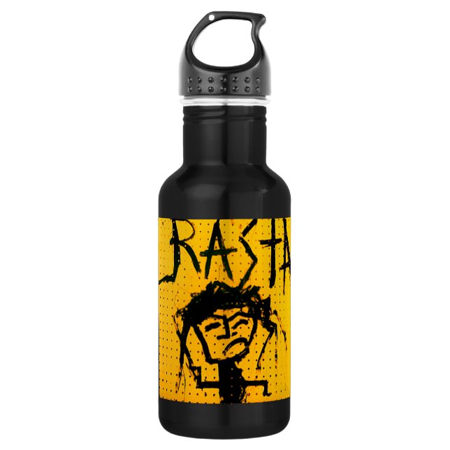 RASTA STICK FIGURE 532 ML WATER BOTTLE (Front)