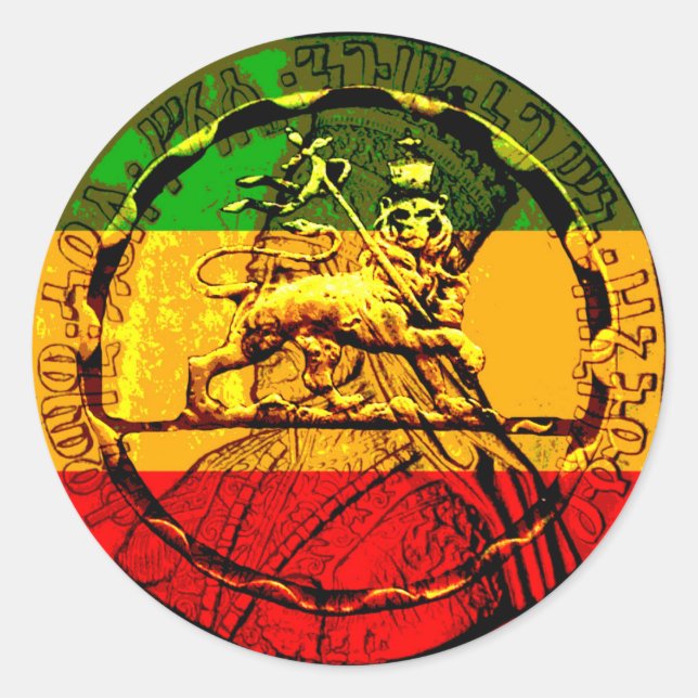 Rasta Sticker Lion King of Judah (Front)