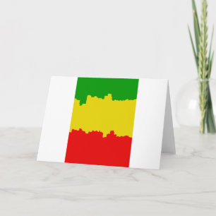 Rasta Stripes Design Card
