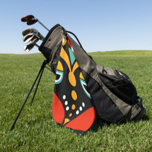Rasta Tribal Mask Golf Towel