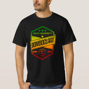 Rasta University Bomboclaat Rasta Colours Reggae T-Shirt