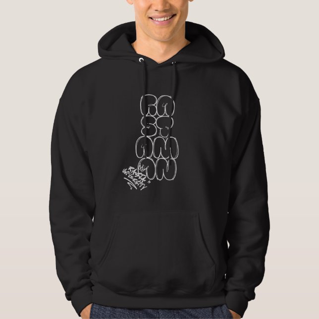 Rasta University Rastaman Graffiti Style Reggae Hoodie (Front)