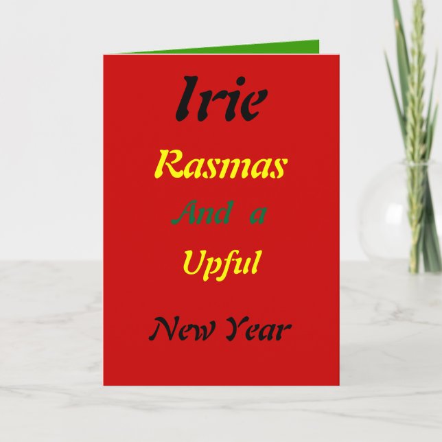 Rasta upful christmas cards (Front)