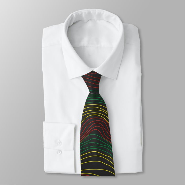 Rasta Waves  Tie (Tied)