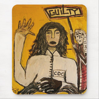 RASTA WITCH TRIALS GUILTY MOUSE MAT