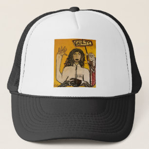RASTA WITCH TRIALS GUILTY TRUCKER HAT