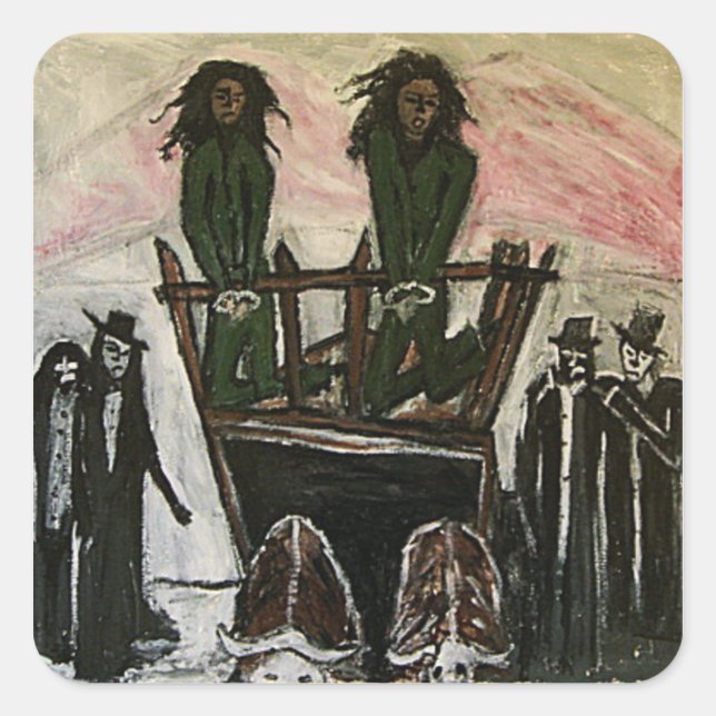 RASTA WITCH TRIALS SQUARE STICKER (Front)