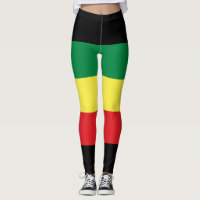 Rastafara Power - Rasta Yoga - Reggae Leggins