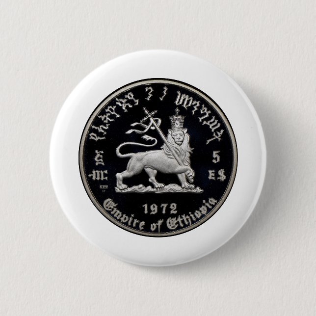 RASTAFARI 6 CM ROUND BADGE (Front)