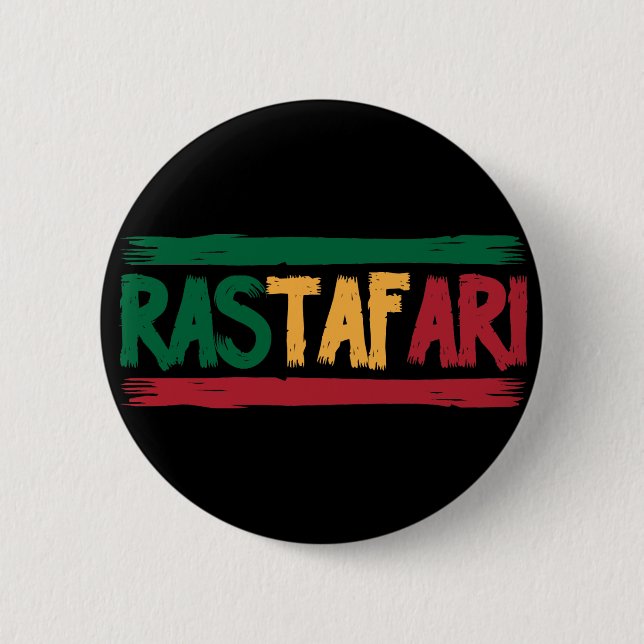 Rastafari 6 Cm Round Badge (Front)