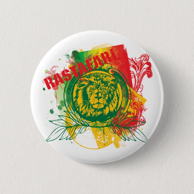 Rastafari Button (Front)