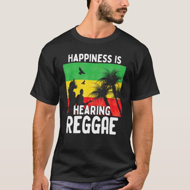 Rastafari Caribbean Rasta Reggae Music Love Jamaic T-Shirt (Front)