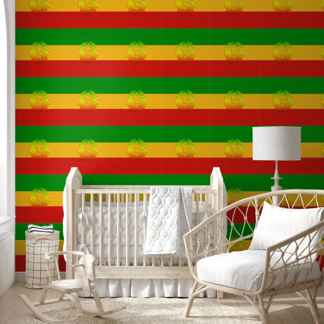 RASTAFARI FLAG COLORS - WITH LION WALLPAPER (Kids)