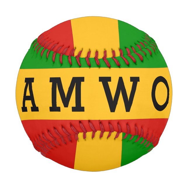 RASTAFARI FLAG COLORS + your ideas Baseball (Back)