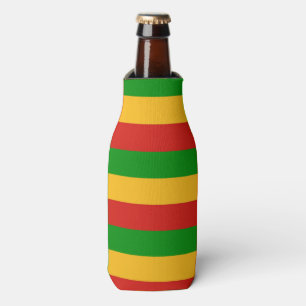 RASTAFARI FLAG COLORS + your ideas Bottle Cooler