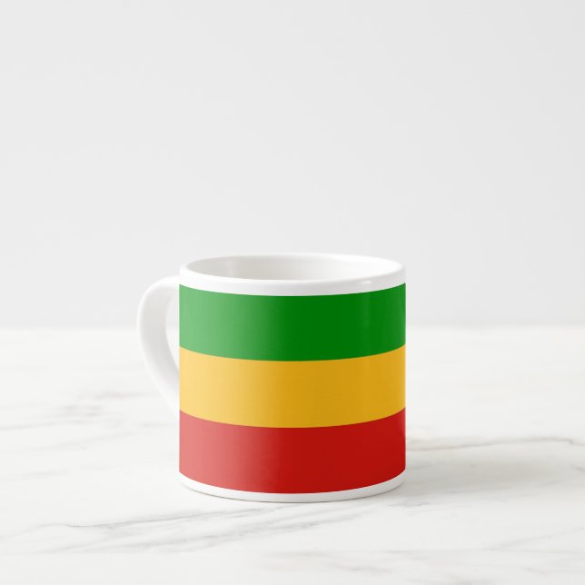RASTAFARI FLAG COLORS + your ideas Espresso Cup (Front Left)