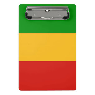 RASTAFARI FLAG COLORS + your ideas Mini Clipboard