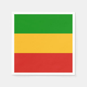 RASTAFARI FLAG COLORS + your ideas Napkin