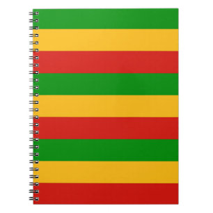 RASTAFARI FLAG COLORS + your ideas Notebook