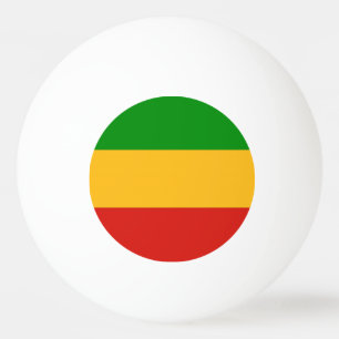RASTAFARI FLAG COLORS + your ideas Ping Pong Ball