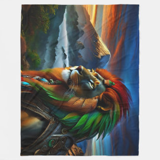 Rastafari Fleece Blanket