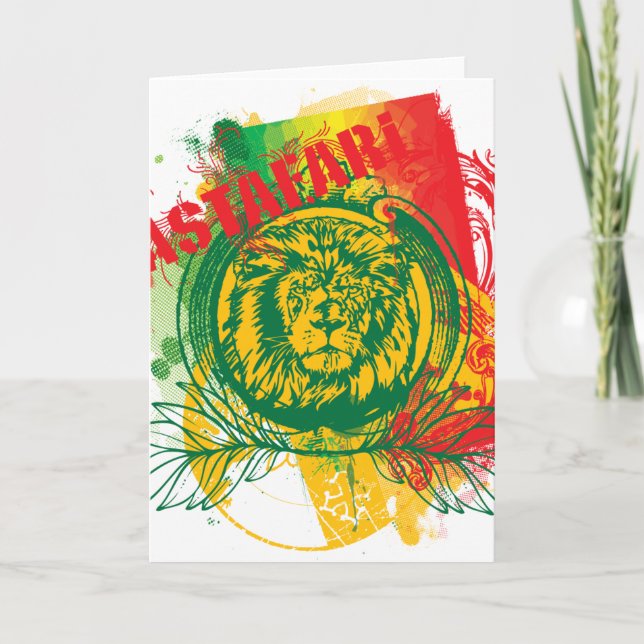 Rastafari Greeting Card (Front)