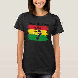 Rastafari Lion Head Jamaica Souvenir Rasta Roots R T-Shirt