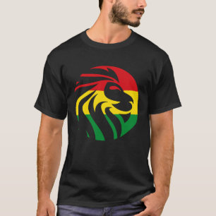 Rastafari Lion Head Jamaica Souvenir Rasta Roots R T-Shirt