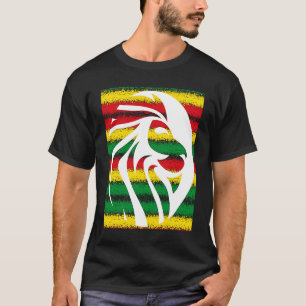 Rastafari Lion Head Jamaica Souvenir Rasta Roots R T-Shirt