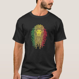 Rastafari Lion of Judah Jamaica Souvenir Rasta Roo T-Shirt