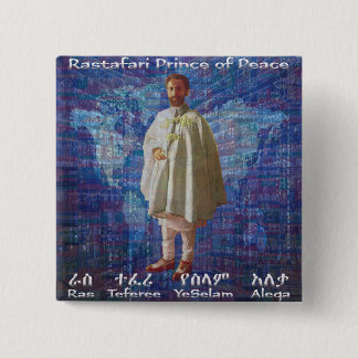 Rastafari Prince of Peace 15 Cm Square Badge