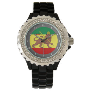 Rastafari Reggae Music Flag Watch