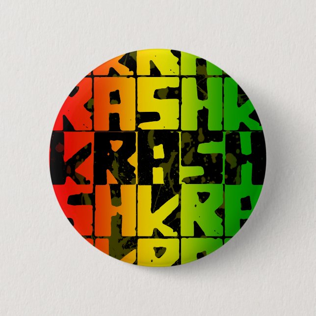 rastafarian button (Front)