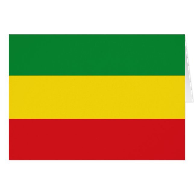 Rastafarian Flag Rasta Ethiopian (Front Horizontal)