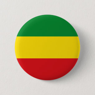 Rastafarian Flag Rasta Ethiopian 6 Cm Round Badge