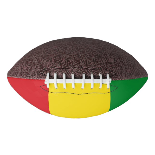 Rastafarian Flag Rasta Ethiopian American Football (Front)