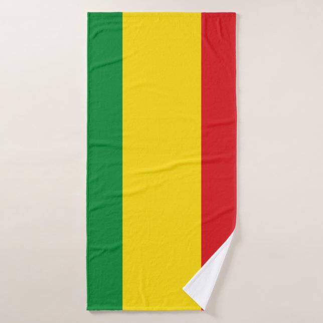 Rastafarian Flag Rasta Ethiopian Bath Towel (Bath Towel)