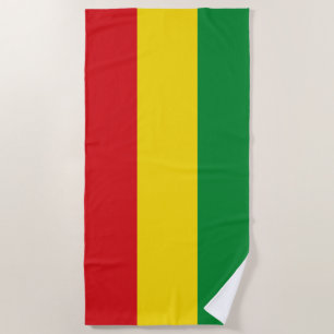 Rastafarian Flag Rasta Ethiopian Beach Towel