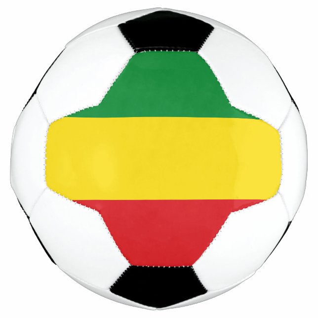 Rastafarian Flag Rasta Ethiopian Football (Front)