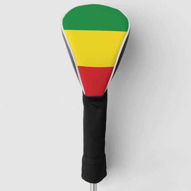 Rastafarian Flag Rasta Ethiopian Golf Head Cover (Front)