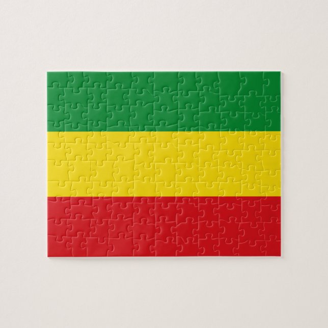 Rastafarian Flag Rasta Ethiopian Jigsaw Puzzle (Horizontal)