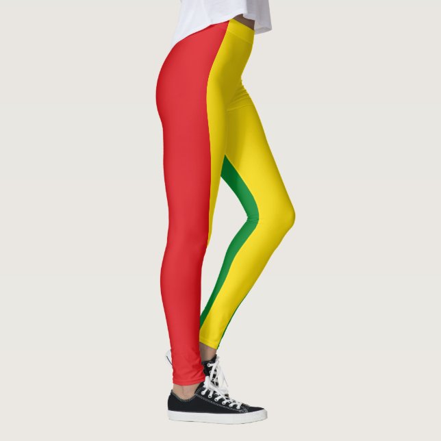Rastafarian Flag Rasta Ethiopian Leggings (Right)