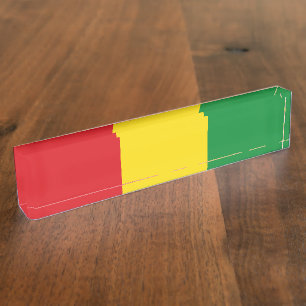Rastafarian Flag Rasta Ethiopian Nameplate