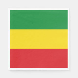 Rastafarian Flag Rasta Ethiopian Napkin