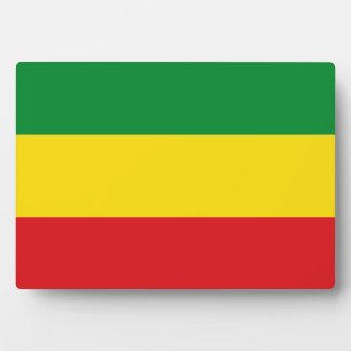Rastafarian Flag Rasta Ethiopian Plaque